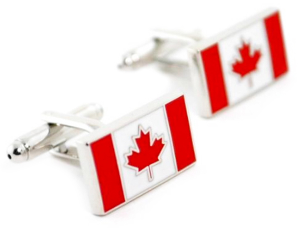 
  
canadian flag red white premium cufflinks

