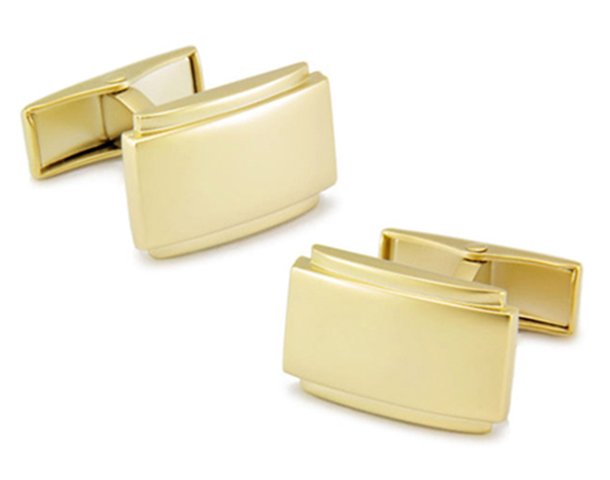 
  
mens gold classic rectangle bevel cufflinks

